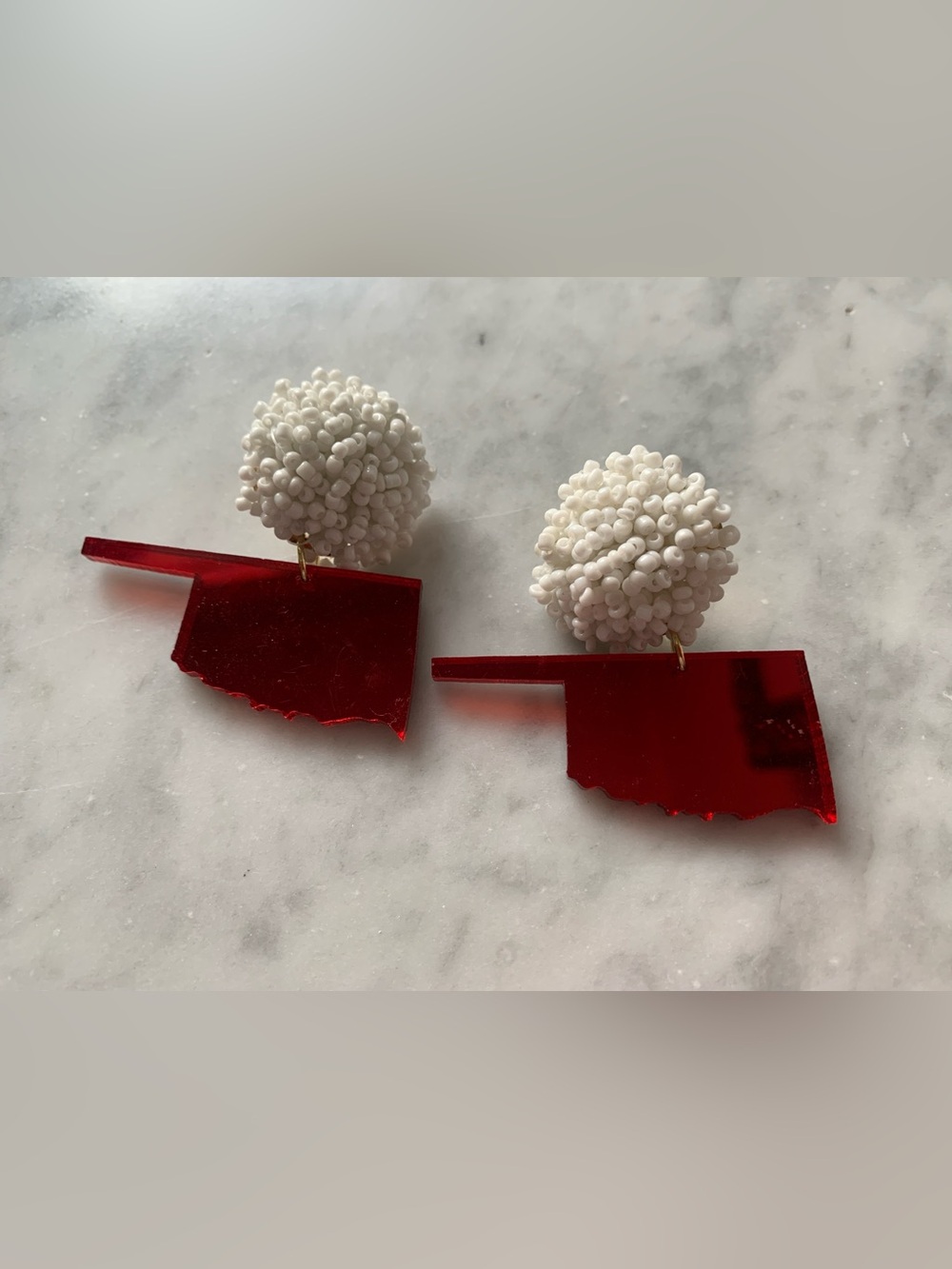 Oklahoma shaped earrings